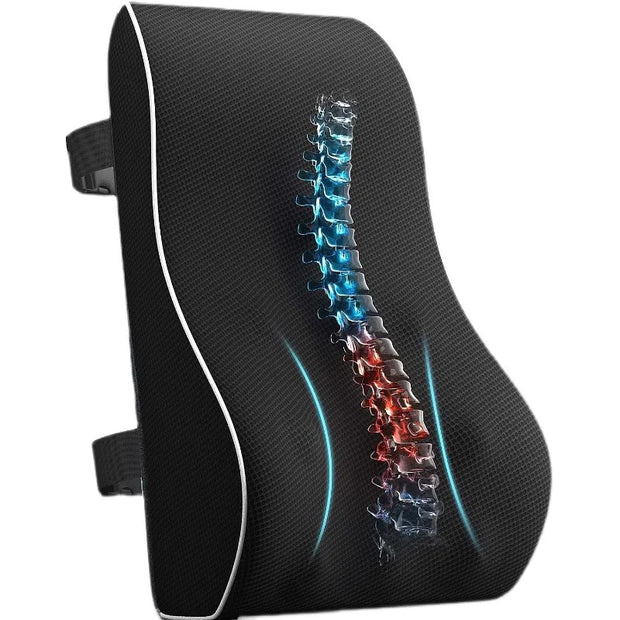 AirPosture™ Lumbar Cushion – Ergonomic Memory Foam Support for Back Relief