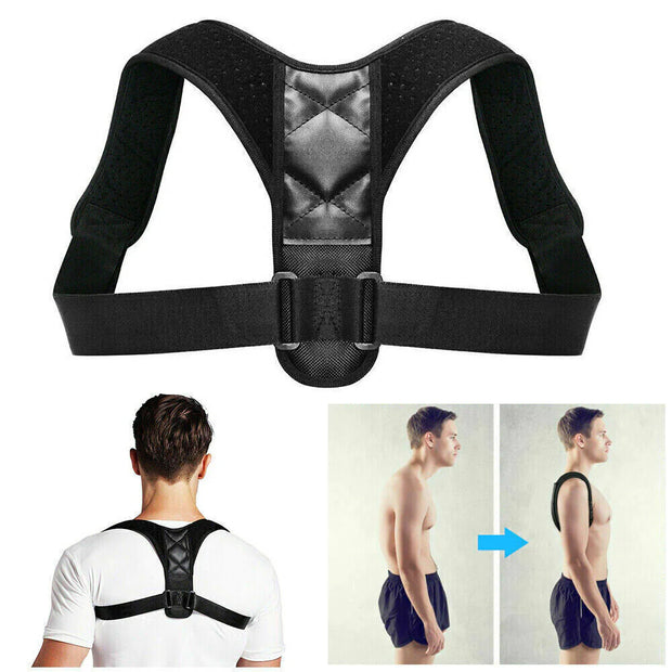 AirPosture Corrector Adjustable Back Brace Shoulder Support Clavicle Belt Men Women